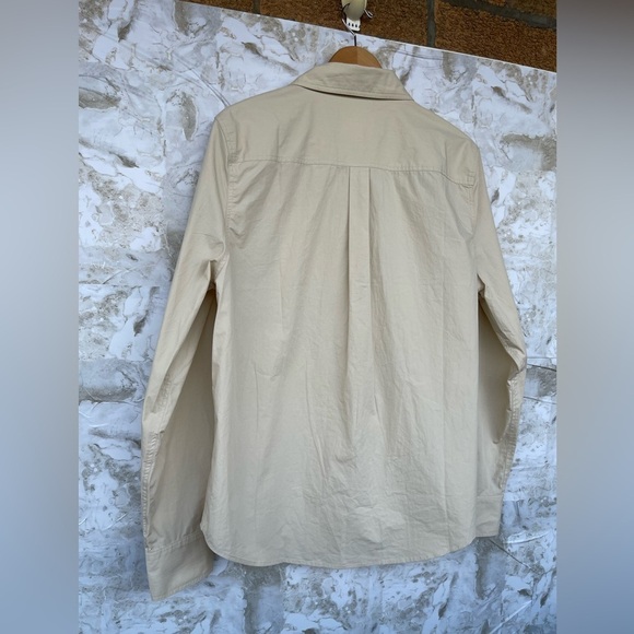 Solid & striped tan boyfriend size XL tan long sleeve shirt - Picture 9 of 11